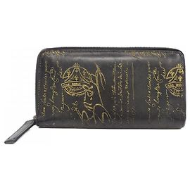 Berluti Itauba Neoslit Leather Wallet Black