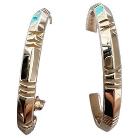 Orecchini a cerchio Tiffany & Co. Atlas X in oro rosa D'oro
