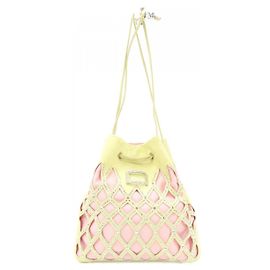 Bolsa QUEENY Roger Vivier Prata Rosa Amarelo