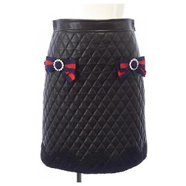 Gucci Lederrock Schwarz