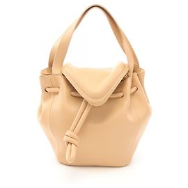 Bolsa de couro BEAK da Bottega Veneta Bege