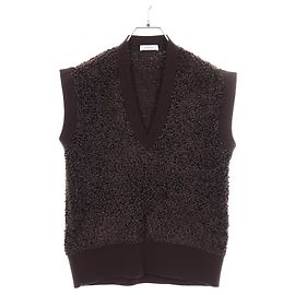 Chaleco de rayón Salvatore Ferragamo Castaño