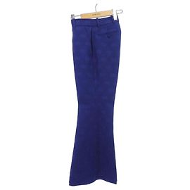 Gucci GG Pattern Pants Blue