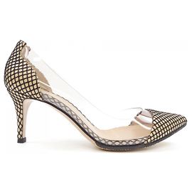 Autre Marque Décolleté Plexi70 Gianvito Rossi Beige