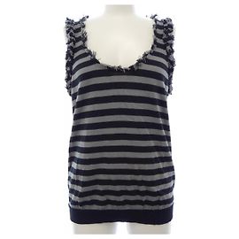 Autre Marque Canotta da donna Drawer Marrone Nero