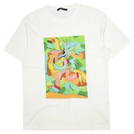 Camiseta de algodón Louis Vuitton LV Friend Blanco