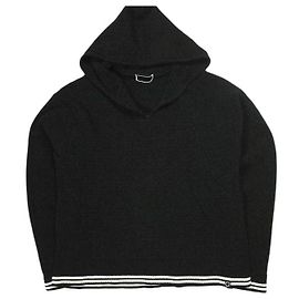 Autre Marque PHINGERIN CORDY KNIT MEXPARKA Pullover in Poliestere e Cotone Nero