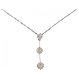 Autre Marque Collar de Diamantes Pt900/Pt850 Plata