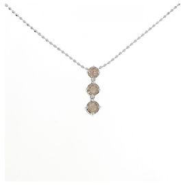 Autre Marque Au750 Diamant-Halskette Silber