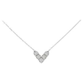Autre Marque Au750 Diamant Halskette Silber