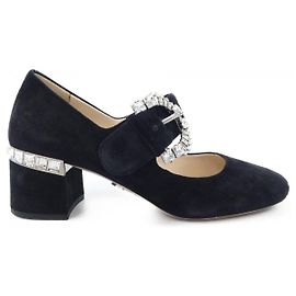 Chaussures en cuir Prada Noir