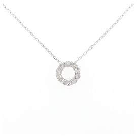 Autre Marque Colar de ouro branco Au750 e diamantes Prata