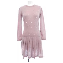 Robe en mélange de cachemire Chanel Rose