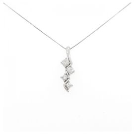 Autre Marque Collier en diamant PT900 PT850 Argenté