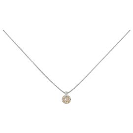 Autre Marque Collana in platino e diamanti Argento