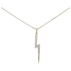 Autre Marque Colar de ouro Au750 e diamantes Dourado