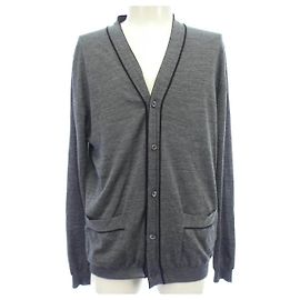 Prada Wool Blend Cardigan Brown