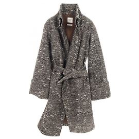 Hermès Capispalla in lana e cashmere Hermes Nero Bianco Cachi