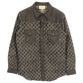 GUCCI GG Jacquard Cotton Jacket Black