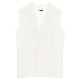 Colete de algodão Jil Sander Branco