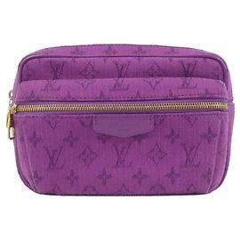 Pochete Louis Vuitton Monogram Denim Roxo