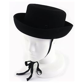 Chanel Rabbit Hair Hat Black