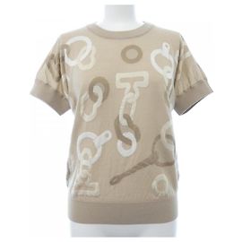 Hermès Top de malha Hermes Bege