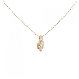 Autre Marque Au750 Diamond Necklace Pink