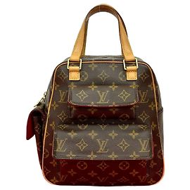 Sac à main Louis Vuitton en cuir Monogram Marron