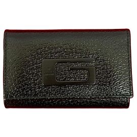Gucci Leather Trifold Key Case Black