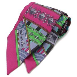 Hermès Lenço Twilly Hermes Roxo