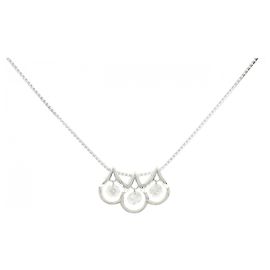 Autre Marque Colar de ouro branco Au750 e diamantes Prata