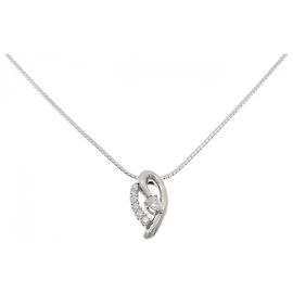 Autre Marque Colar de Diamante PT900 PT850 Prata
