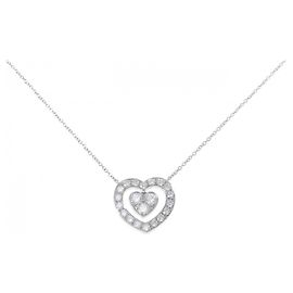 Tiffany & Co. Platin-Diamant-Halskette Silber