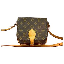 Borsa a tracolla in pelle monogram Louis Vuitton Marrone