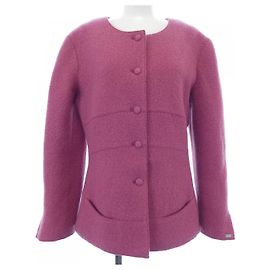 Giacca Chanel senza collo Rosa