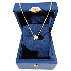 Colar Louis Vuitton Damier em Ouro 18K e Diamantes Dourado