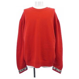 Pull en maille Louis Vuitton LV Cuffs en cachemire à col rond Rouge