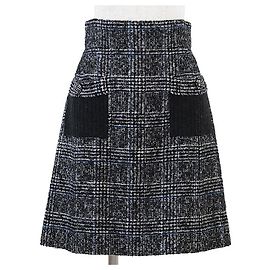 Saia de malha de lã e nylon Chanel Multicor Outro