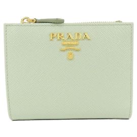 Prada 1ML050 Saffiano Wallet Blue Other