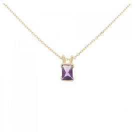 Autre Marque Collier en Améthyste Au750 Violet