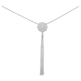 Autre Marque PT900 PT850 Diamond Necklace Silvery