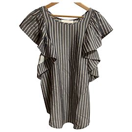 Chloé Camicia di seta a righe See By Chloe Marrone Bianco Altro