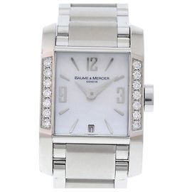 Autre Marque Reloj Baume & Mercier Diamant de acero inoxidable Plata