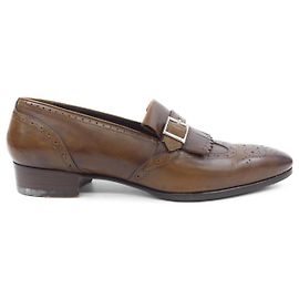 Chaussures en cuir Ermenegildo Zegna Marron
