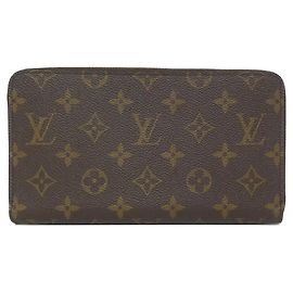 Cartera larga Louis Vuitton Monogram Castaño