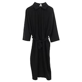 Hermès Hermes Wollkleid Schwarz
