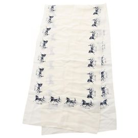Céline Celine Silk Stole White