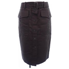 Hermès Hermes Wollrock Braun
