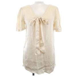 Yves Saint Laurent Saint Laurent Seidentop Beige